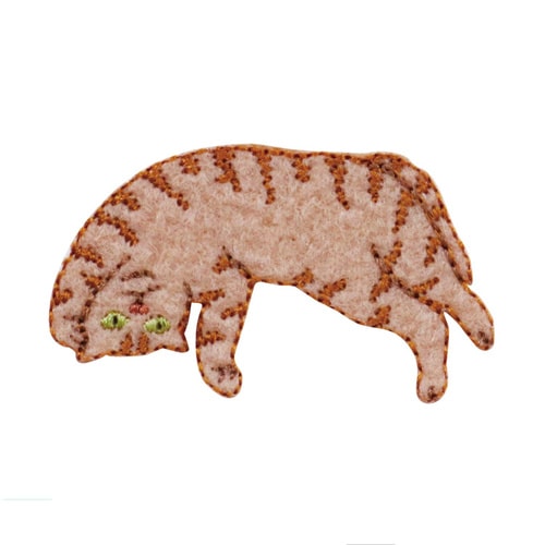 気ままなポーズの猫ワッペン 6