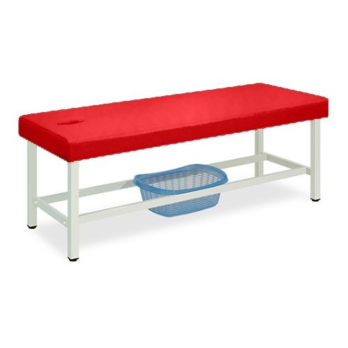 有孔こどもテーブル 55×150×50cm レッド