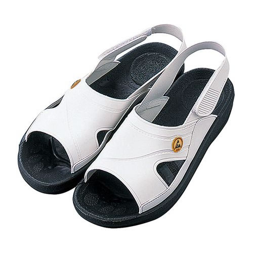 アズピュア ESDサンダル 白 L