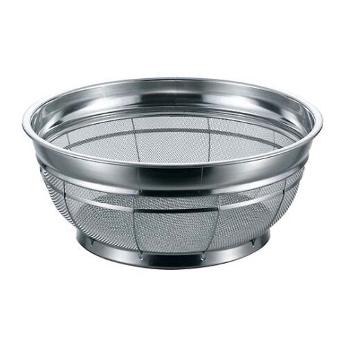 カラーバー付 F型ザル 普通目 33cm 黄