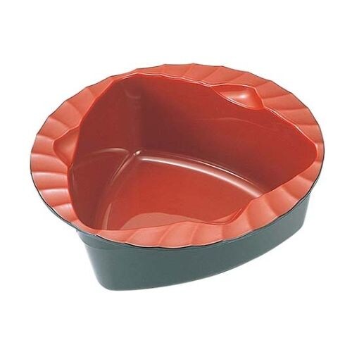 トライアングルトライ 深皿 内朱 18cm