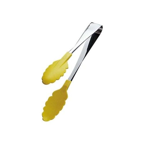 18−0抗菌耐熱フードトングイエロー25cm