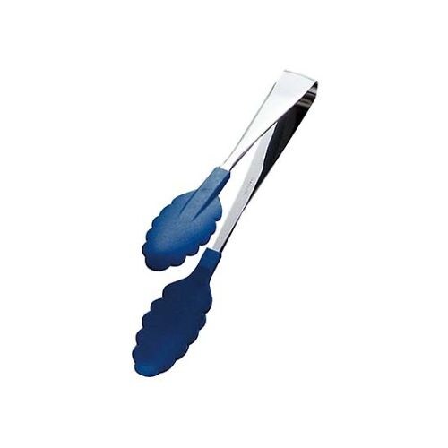 18−0 抗菌耐熱 フードトング ブルー 25cm