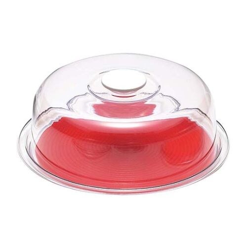 クリアラブリーハット 丸ケーキ(中)レッド