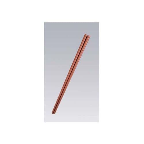 カラー樹脂箸 22.6cm 四角(10膳) こげ茶