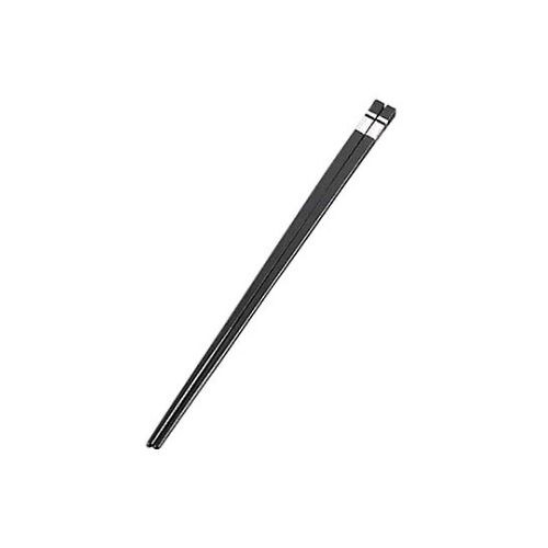 リサイクル箸 銀ホットスタンプ 25cm 黒