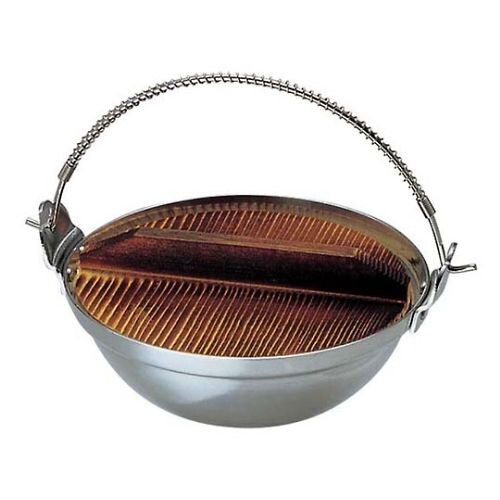 K アルミ鍋(木ブタ付)15cm