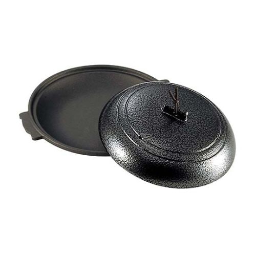 アルミ 丸型 陶板焼 いぶし銀 M10−390