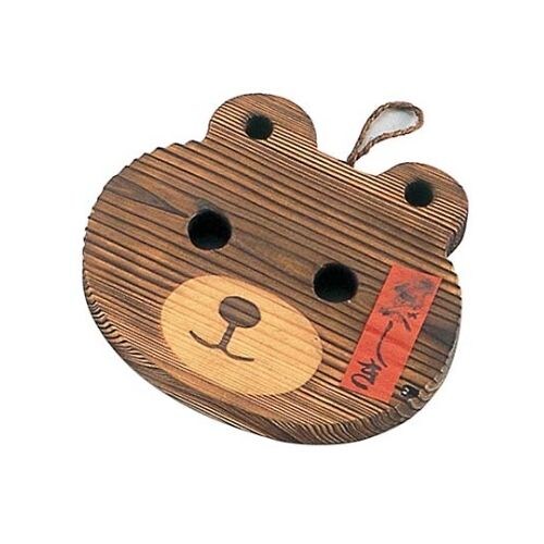 焼杉 鍋敷 クマ 34−117L