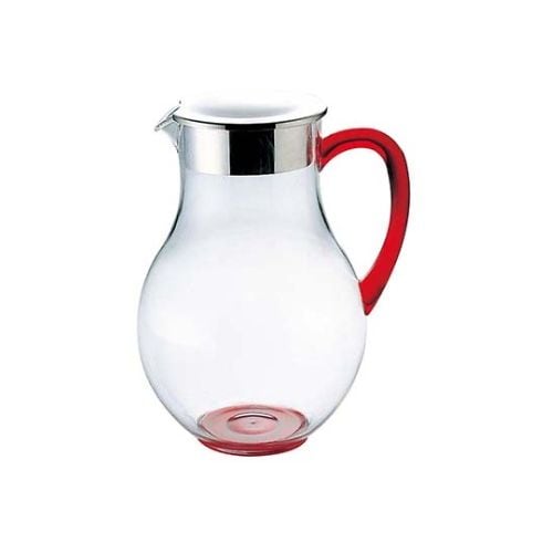 UK ウォーターピッチャー(蓋付)2.2L レッド