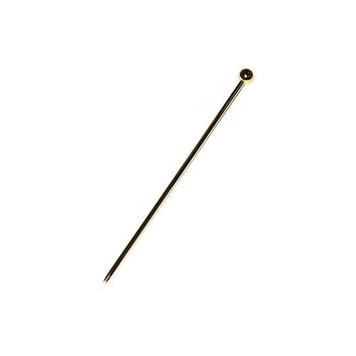 カクテルピン 玉付(6本入)金メッキ 18−8