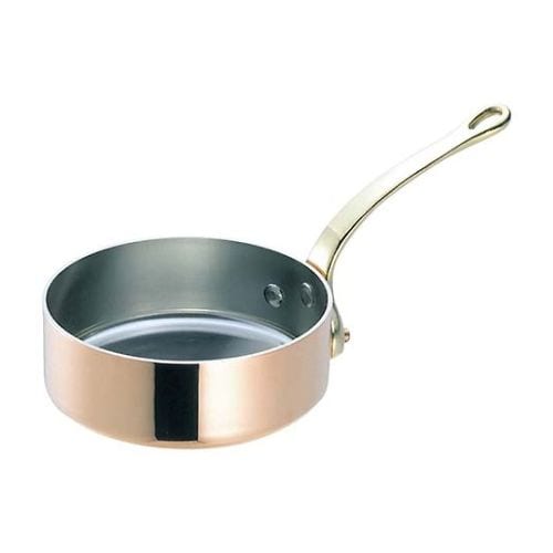 SW 銅 極厚 浅型 片手鍋(真鍮柄)27cm