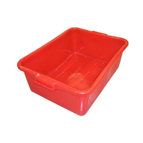 カラーフードストレージドレインボックス 7吋 赤