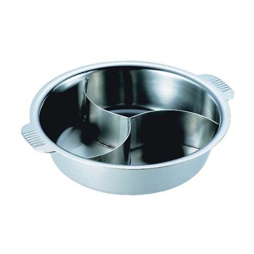 NBステンレス 電磁 ちり鍋 3仕切 33cm