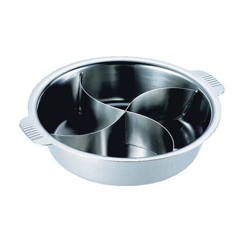 NBステンレス 電磁 ちり鍋 4仕切 33cm