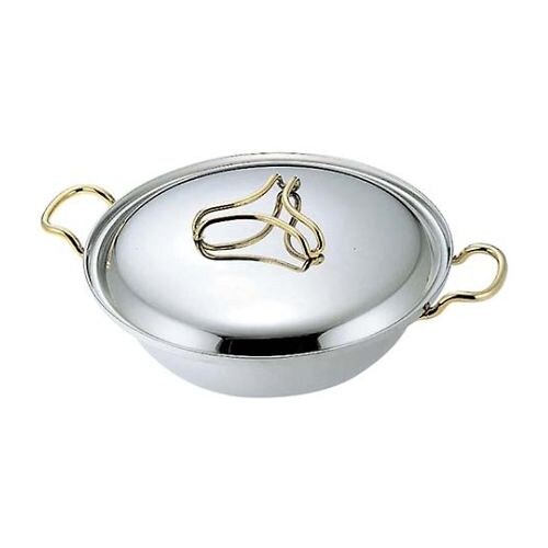 プロデンジ ちり鍋(取手・つまみ金仕上)30cm