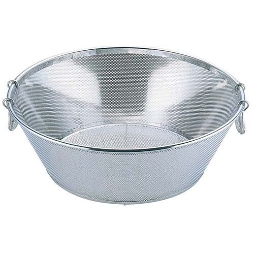 UK 18−8 パンチング 平底 揚ザル 48cm