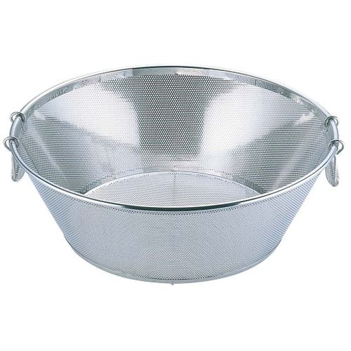 UK 18−8 パンチング 平底 揚ザル 60cm