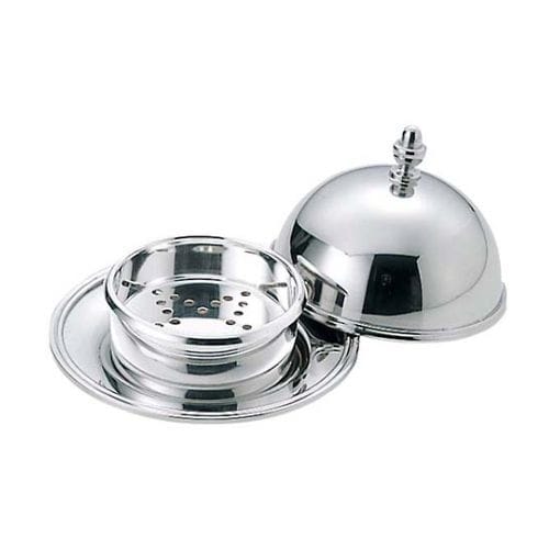 UK 18−8 ドームカバー バターディッシュ