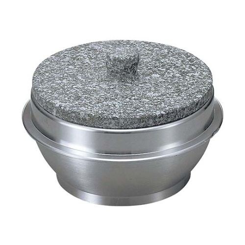 長水 遠赤 石焼釜(石蓋付)アルミ枠付 18cm