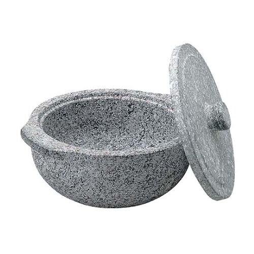 長水 遠赤 石鍋(石蓋付)土鍋風 20cm