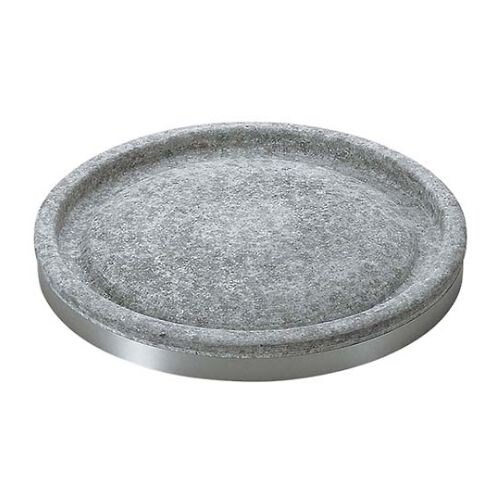 長水 遠赤 石焼プレート 丸型ハンドル無 26cm