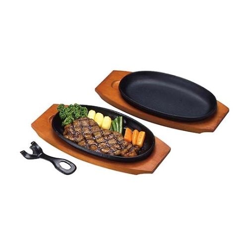 アサヒ ステーキ皿 A−101−22 小判2枚入