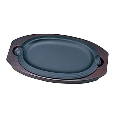 周弘 鉄 ステーキ皿 デラックス 大