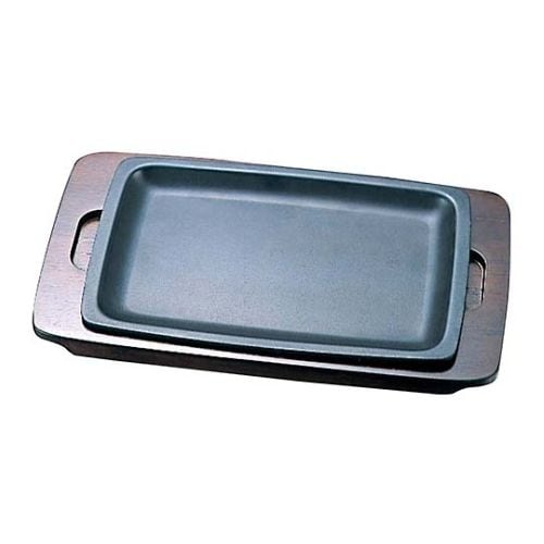 周弘 アルミクラッド ステーキ皿 角