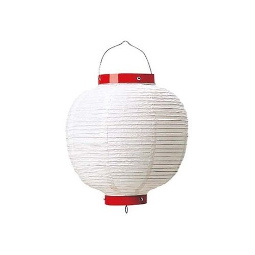 丸 ビニール提灯 15号 白 φ410×H580