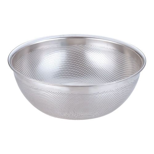 18−8 HACCPパンチング浅型ざる 33cm