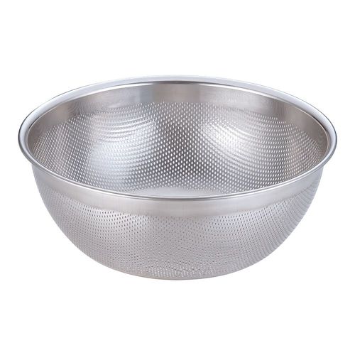 18−8 HACCPパンチング浅型ざる 35cm