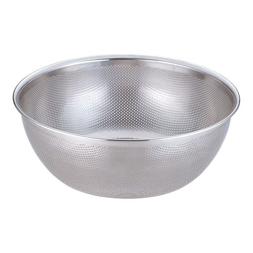 18−8 HACCPパンチング浅型ざる 40cm