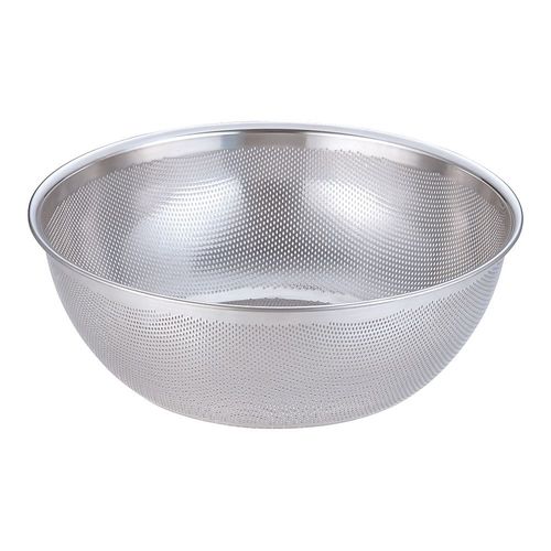 18−8 HACCPパンチング浅型ざる 43cm