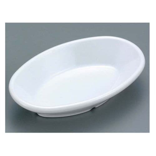ジェスナー オーバルディッシュ(メラミン) 白