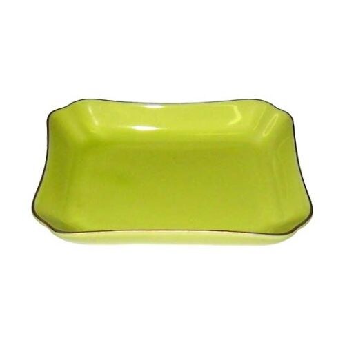 トレイ スクエア L イエロー 120×100