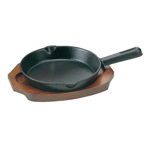 アサヒ 鉄 ステーキ皿 柄付 A123−25