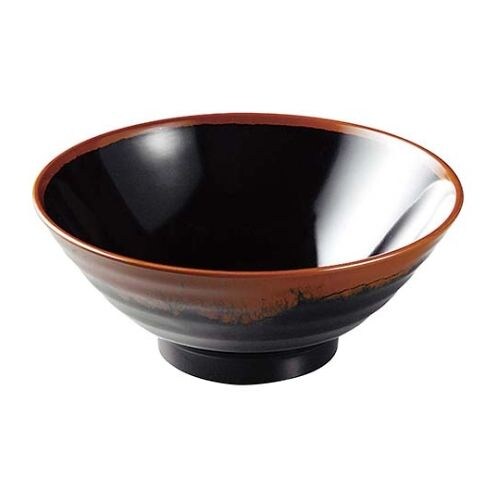 和食器 長次郎窯 そば丼 AN−65 大 内黒