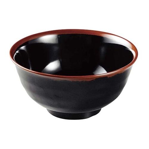 和食器 長次郎窯 羽反り丼 AN−60 大 内黒