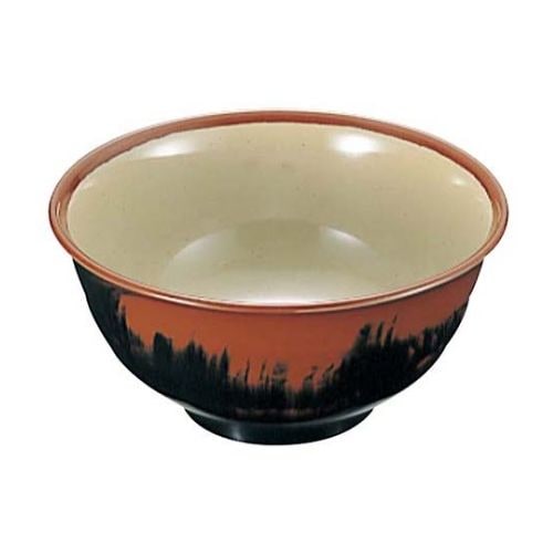 和食器 長次郎窯 羽反り丼 AN−59 小 内若草