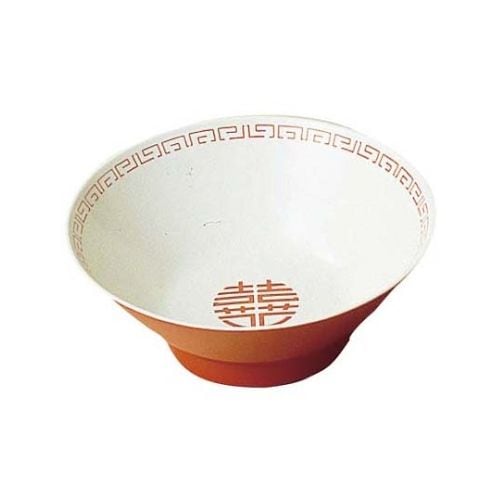 中華食器 瑞祥 中華丼 新 CA−12 外赤内白