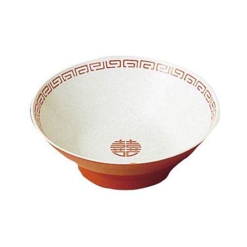 中華食器 瑞祥 中華丼 小 CA−13 外赤内白