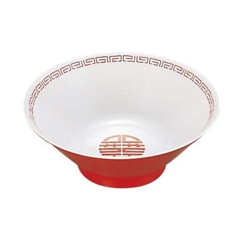 中華食器 瑞祥 たんめん丼 新 外赤内白