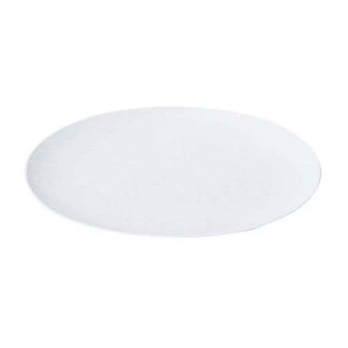 給食用食器 小判皿 メタ型 10吋 白