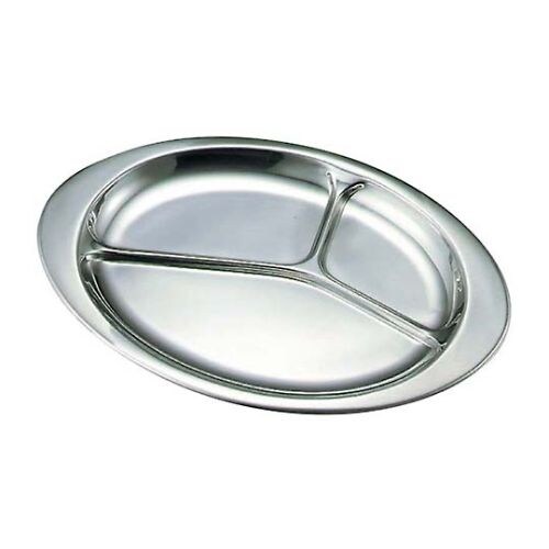 抗菌ステンレス ランチ皿 13.5インチ