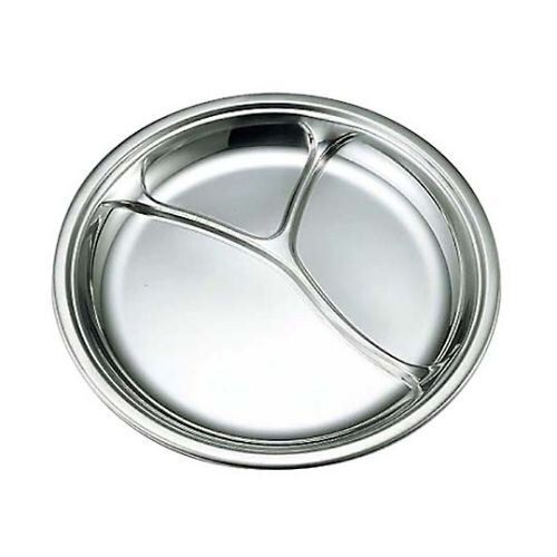 抗菌ステンレス 丸ランチ皿