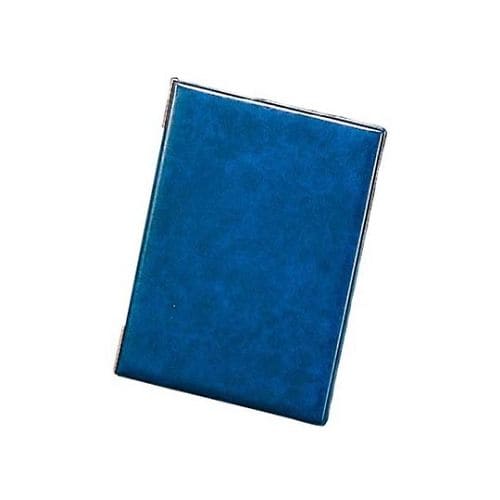 レザータッチメニューブック 大 ダークブルー