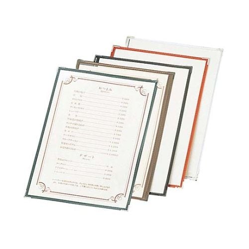 クリアテーピング メニューブック TA−42 茶