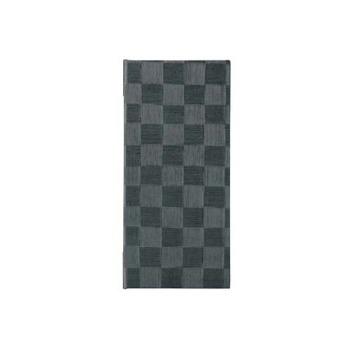 チェック柄メニューブック タテ小 グレーブラック