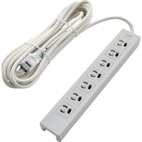 電源タップ 3P抜け止め7個口 5M